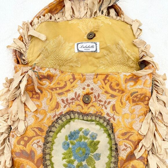 Lulubelle Designs Boho Fringe Crossbody Purse Shabby Handmade OOAK - Picture 5 of 8